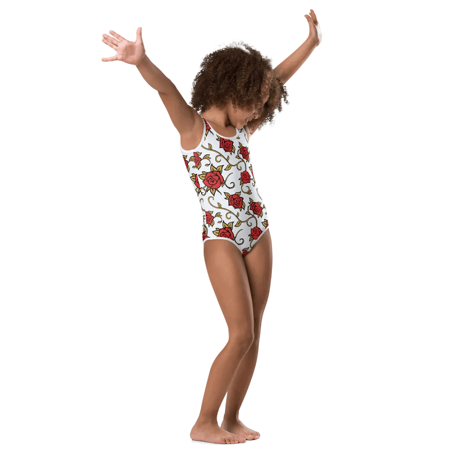 Rose Garden Dreams Kids Swimsuit product image (1)