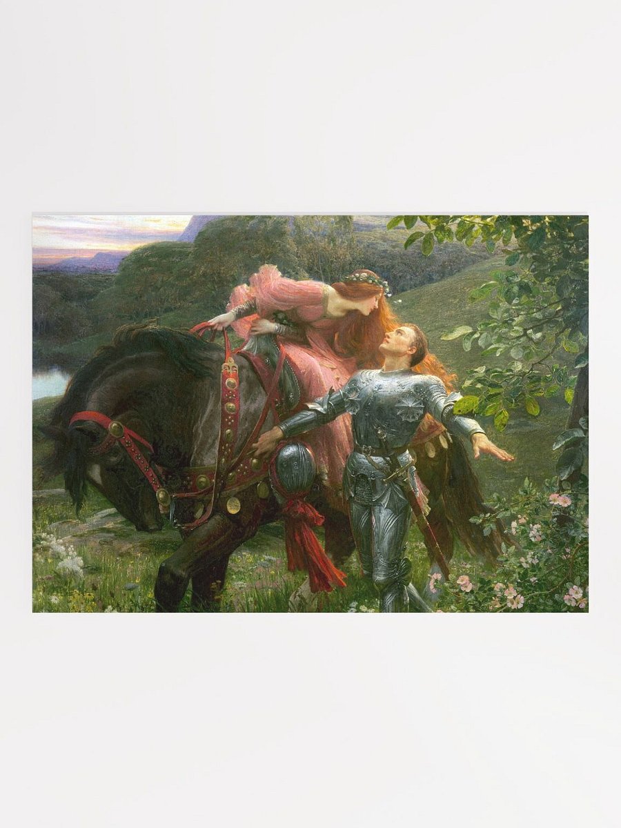''La Belle Dame sans Merci'' by Frank Dicksee Poster product image (1)