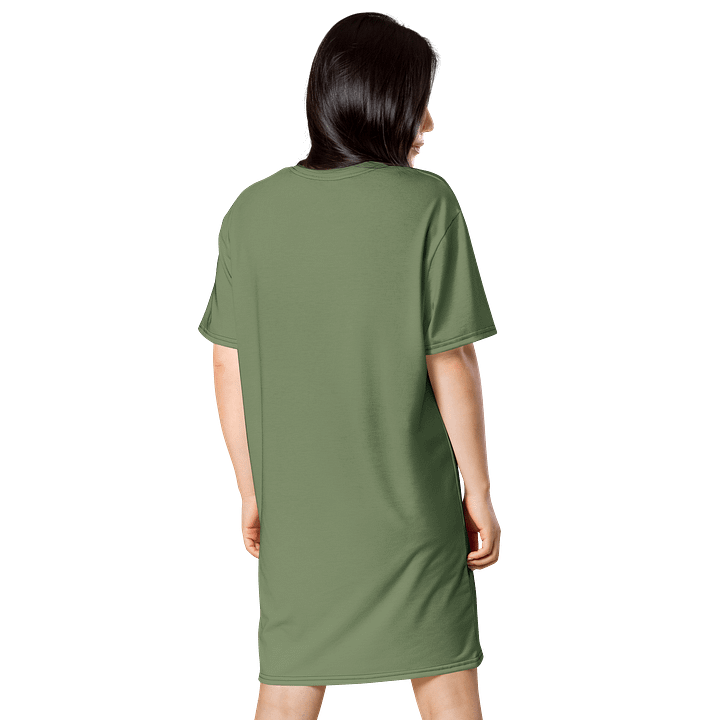 Oversized T-Shirt Dress - Bold Camouflage Green, Sizes 2XS-6XL product image (2)