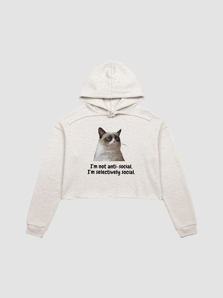 Grumpy Cat Crop Hoodie product image (3)