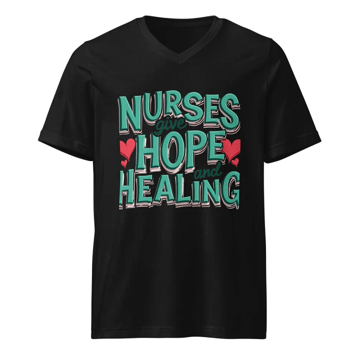 Hope and Healing Nurses V-Neck Tee product image (1)