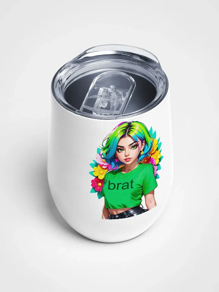 Brat - Wine Tumbler Cup - 12 oz - High-Grade Stainless Steel - v1 product image (2)
