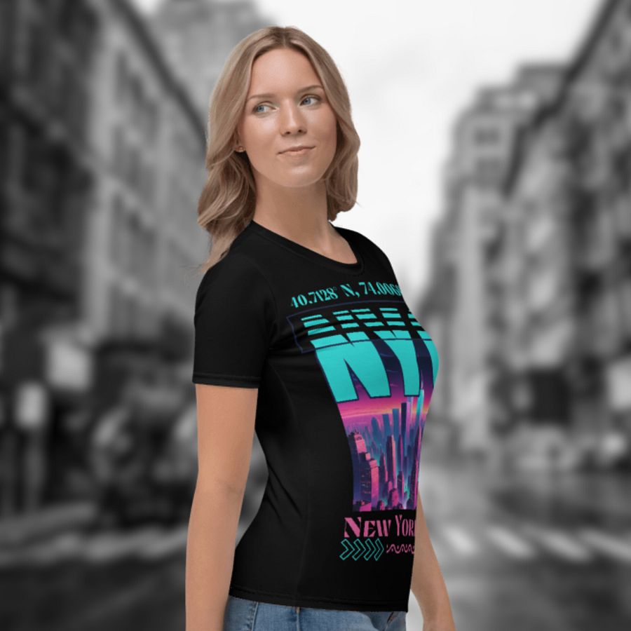 NYC New York City Graphic All Over Print T-shirt product image (5)