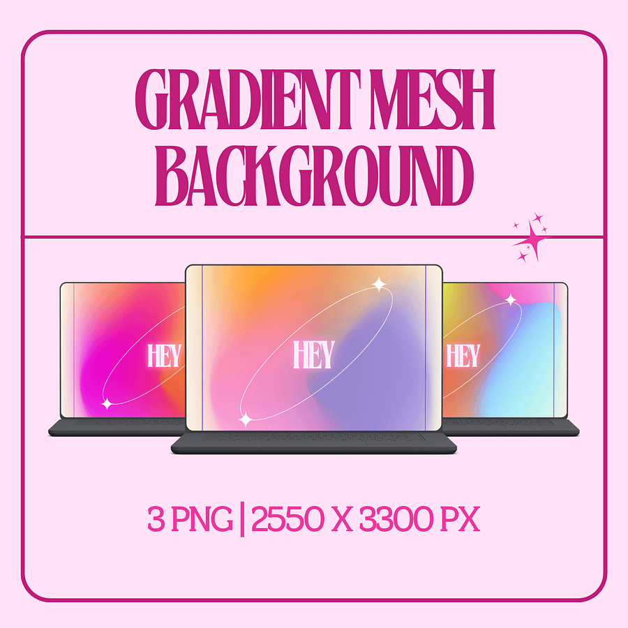 Pastel Color Gradient Mesh Background product image (1)