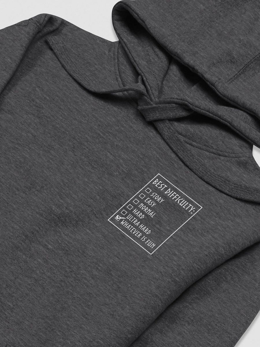 BEST DIFFICULTY - Hoodie White Embroidery product image (1)