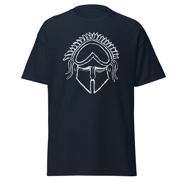 Сorinthian Helmet Ancient Greek Art 4th century BC, Navy T-Shirt product image (1)