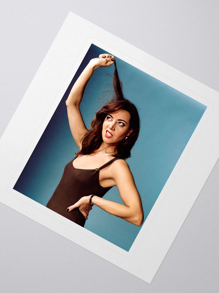 Aubrey Plaza Fine Art Durable Vinyl Sticker product image (2)