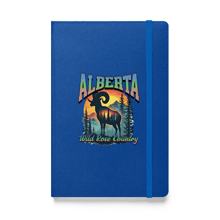 Alberta Wild Rose Country Rocky Mountain Bighorn Sheep Hardcover Notebook product image (1)