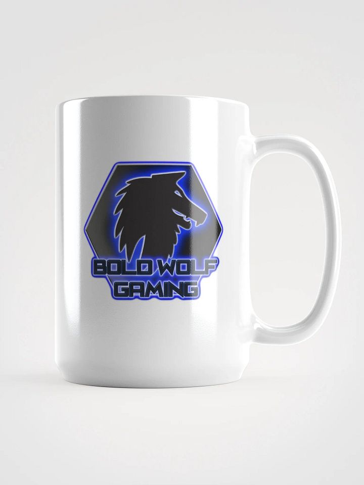 Bold Wolf Gaming Hex Mug (WHITE) product image (1)