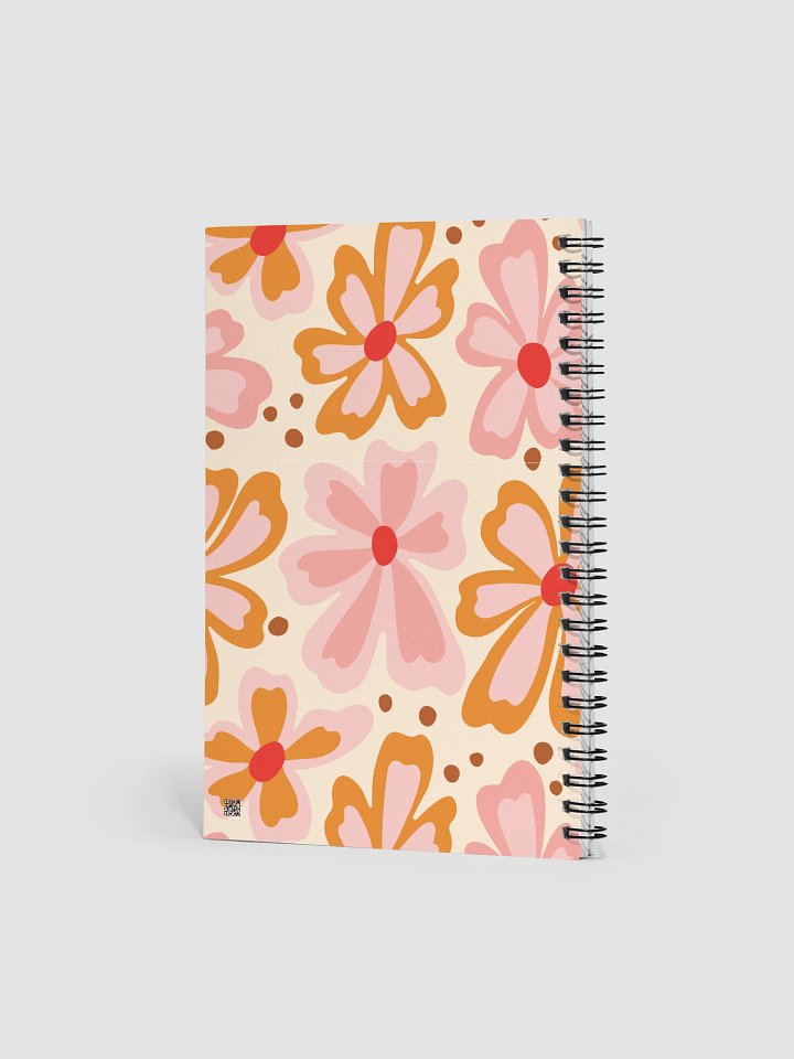 Retro Flowers Spiral Notebook product image (2)
