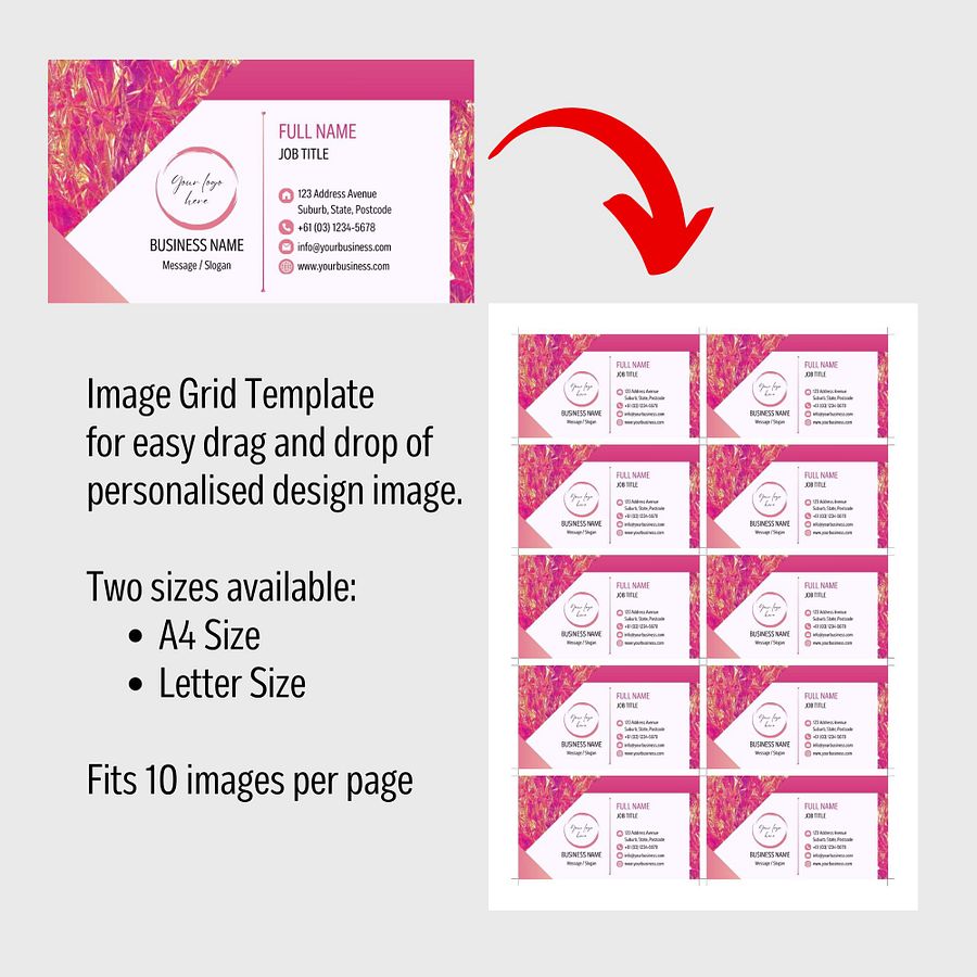 Pink Marigold - Business Card Template product image (8)
