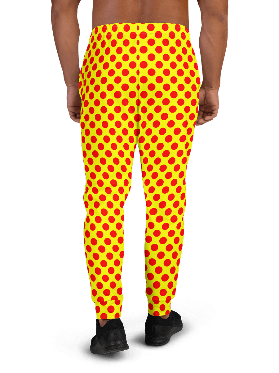 Red Polka Dots on Yellow Men's Joggers product image (4)