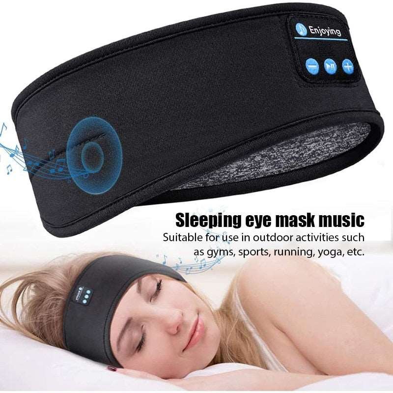 Wireless Bluetooth Sleeping Headphones Headband: Comfortable Music Earphones & Eye Mask for Side Sleepers product image (1)