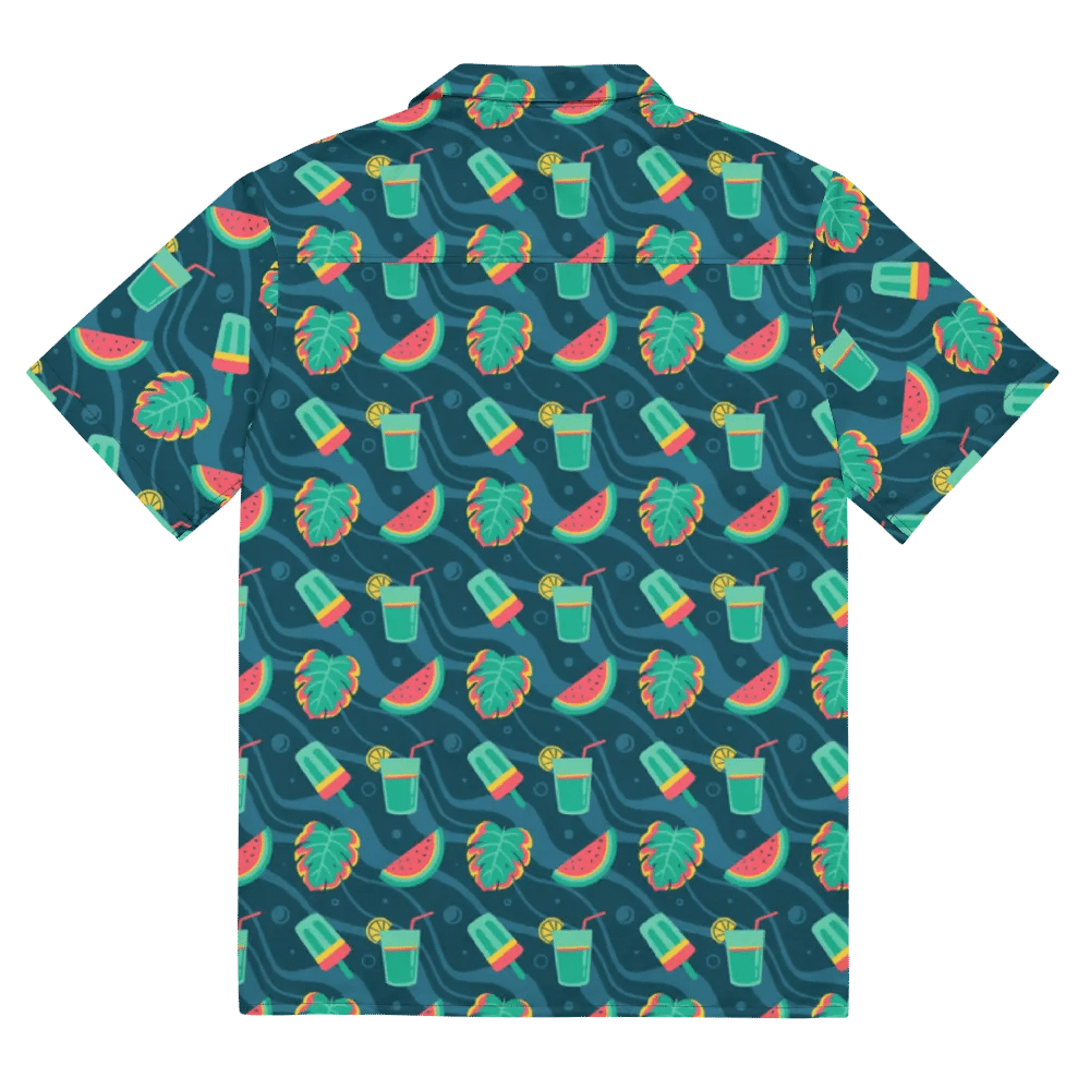 Summer Watermelon Cocktail Hawaiian Shirt product image (11)