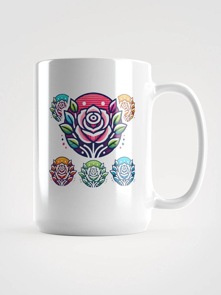 Floral Symphony White Glossy Mug product image (1)