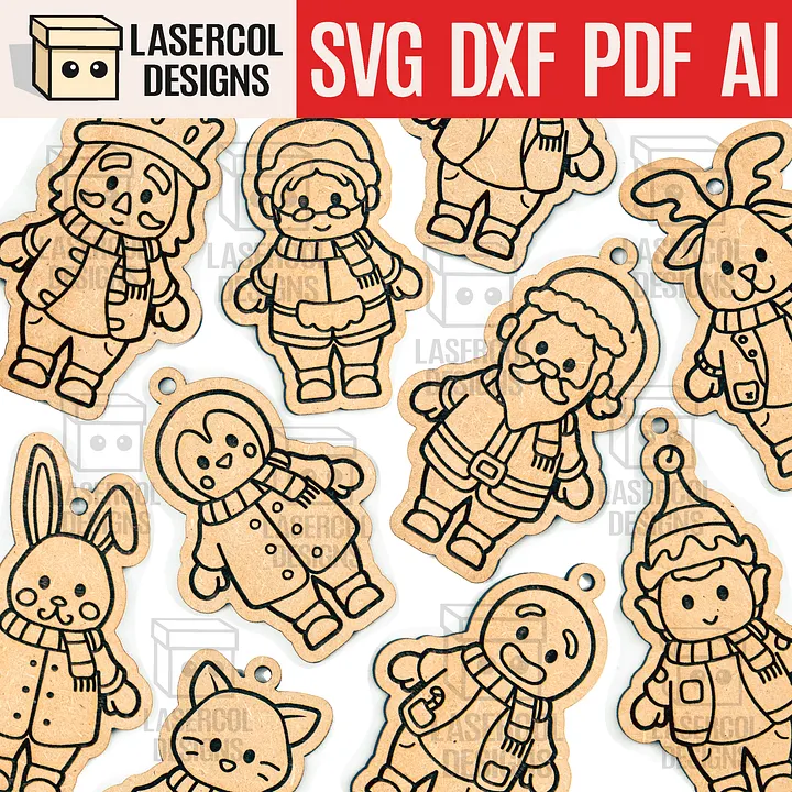 Christmas Ornaments - Laser Cut Files product image (1)