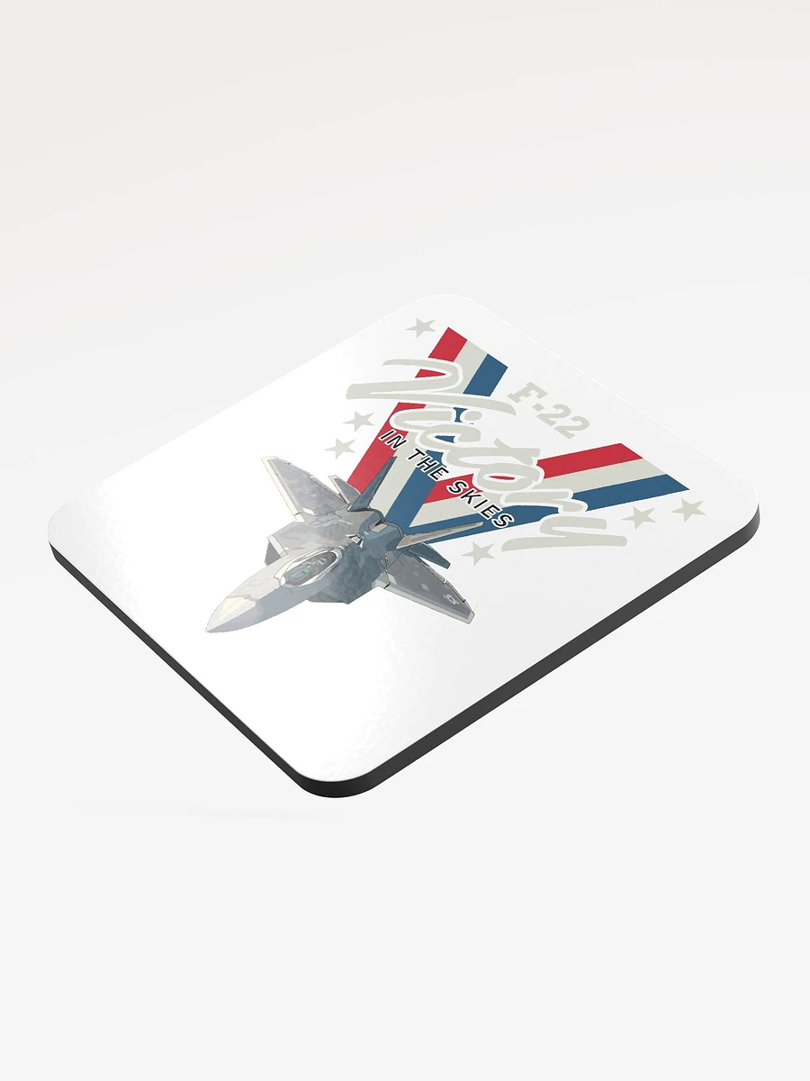 Victory in the Skies F-22 Raptor Glossy Cork Coaster product image (3)