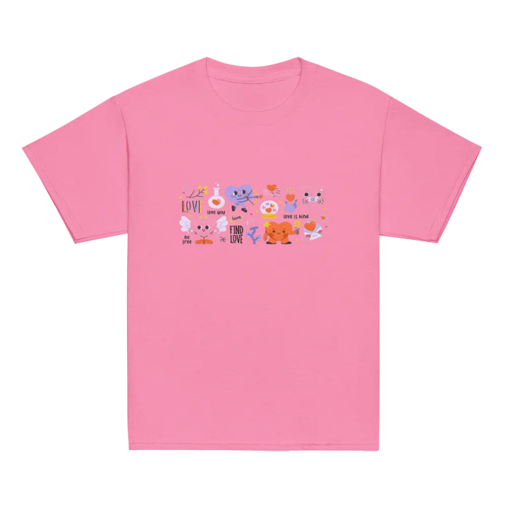 Kids T-Shirt Lovely Hearts product image (2)