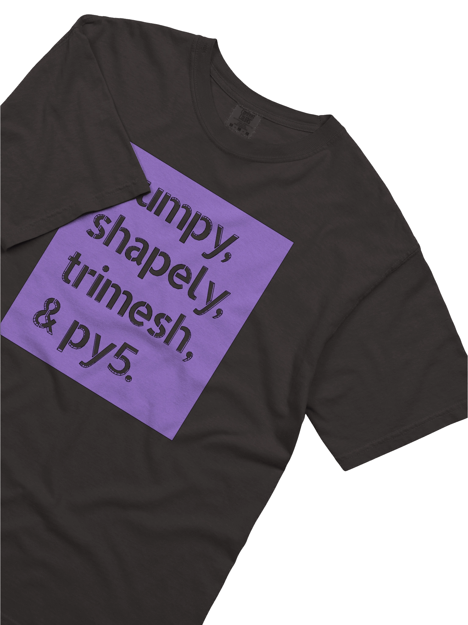 numpy, shapely, trimesh, and py5 (Heavyweight T-Shirt) product image (5)