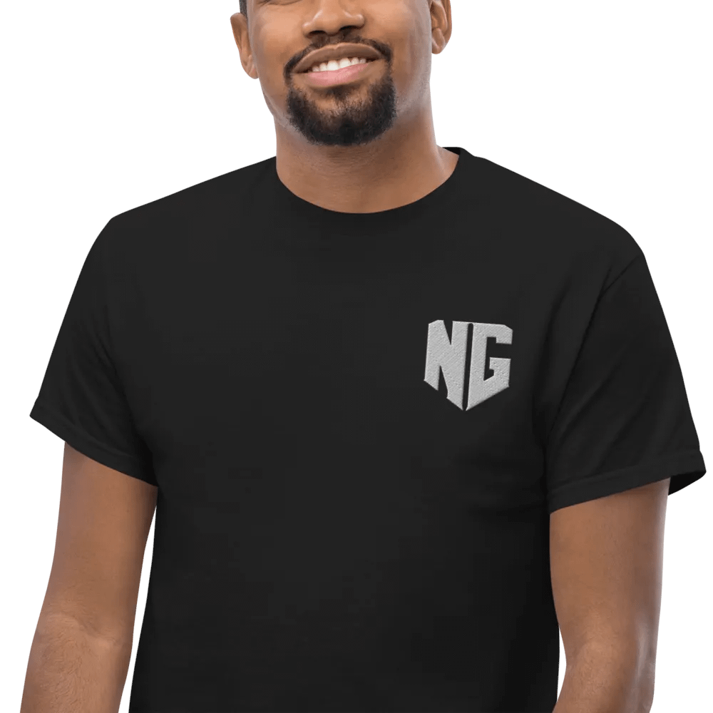 N.E.W. Gaming Shirt - White Logo (Embroidered) product image (5)