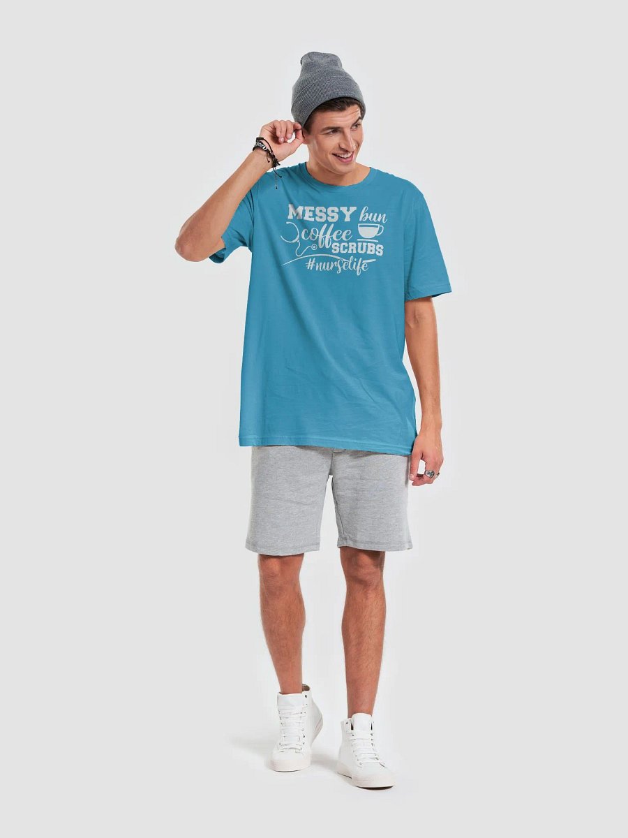 Messy Bun, Coffee, Scrubs – #NurseLife Tee product image (17)
