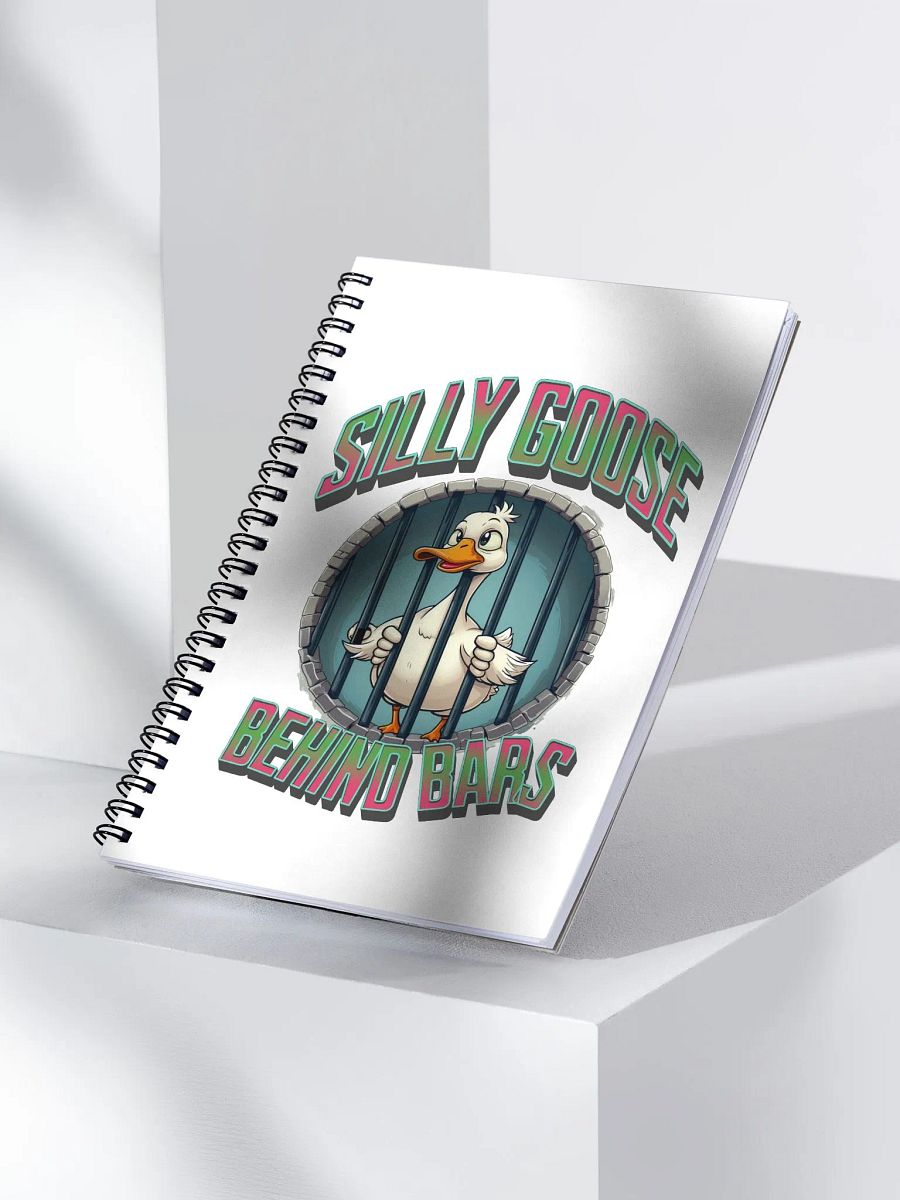 Silly Goose Behind Bars Spiral Notebook product image (3)