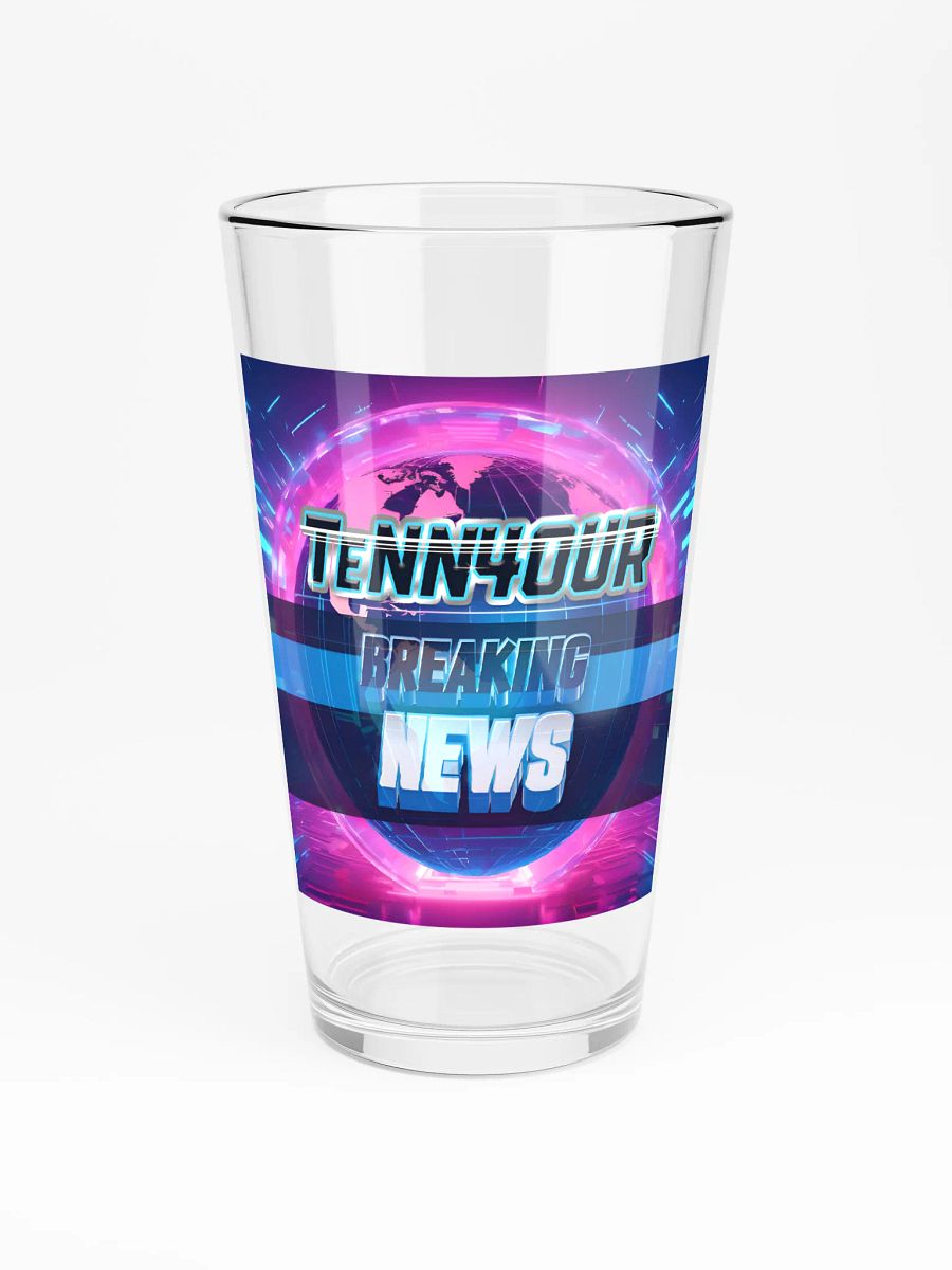 TeNN4OUR Breaking News Shaker Pint Glass product image (3)