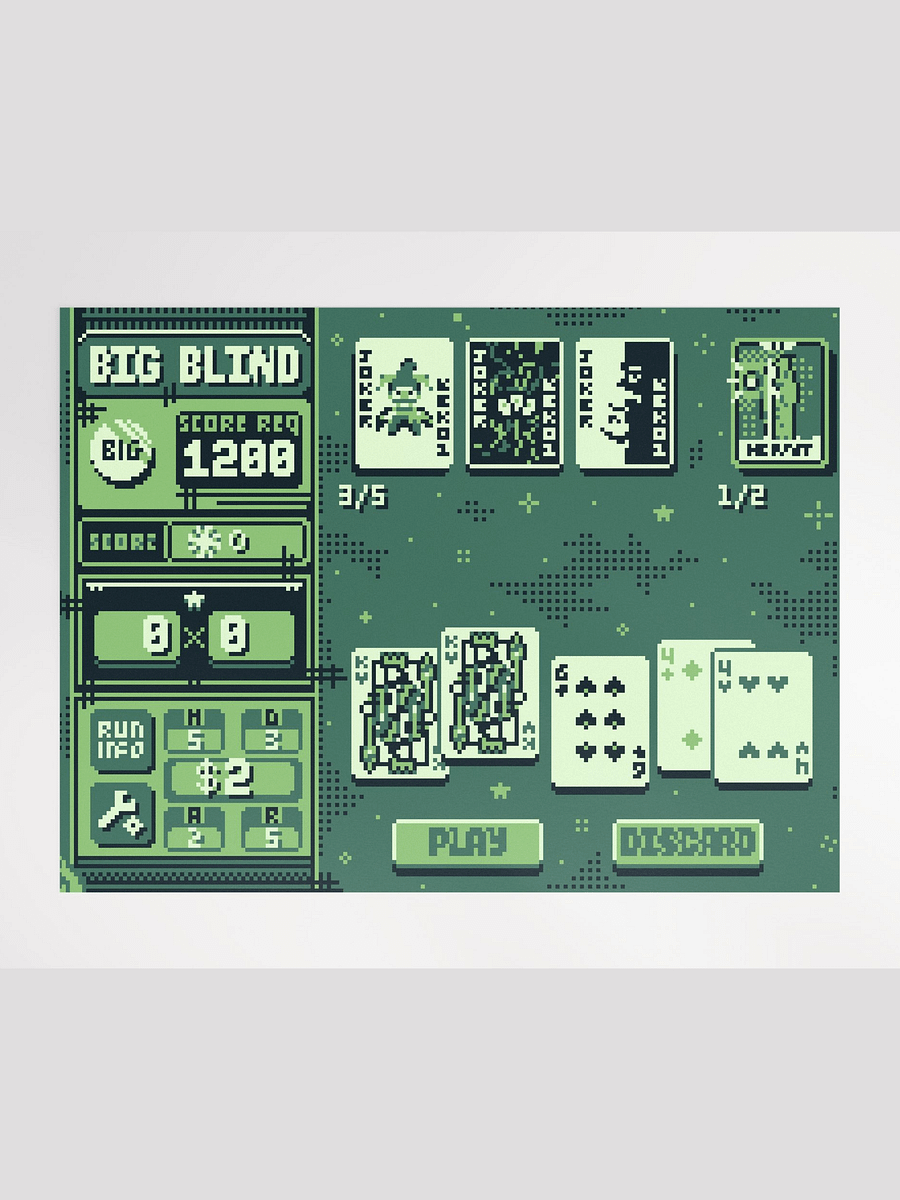 gameboy balatro print product image (1)