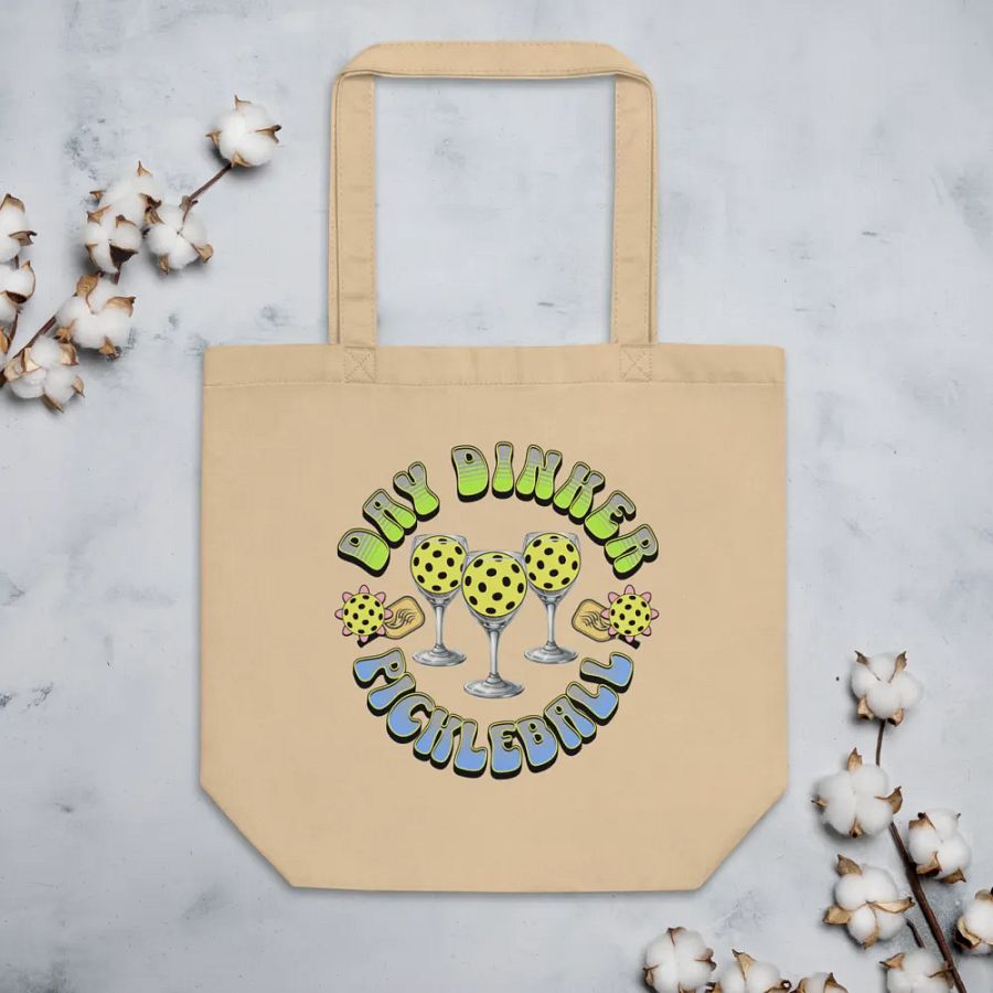 Day Dinker Pickleball Wine Tote Bag product image (3)