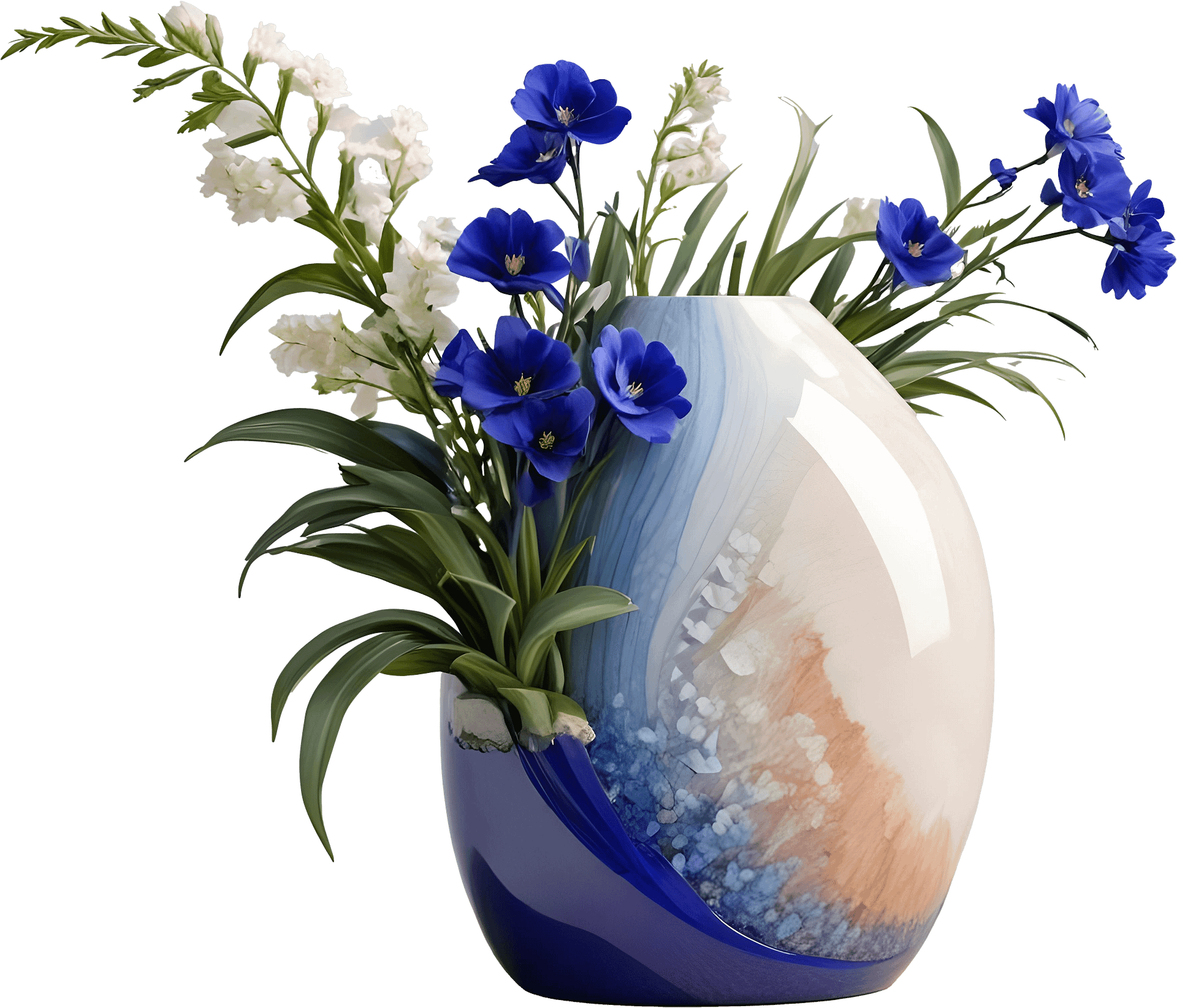 Ocean's Grace – Vase wedding decor png product image (1)