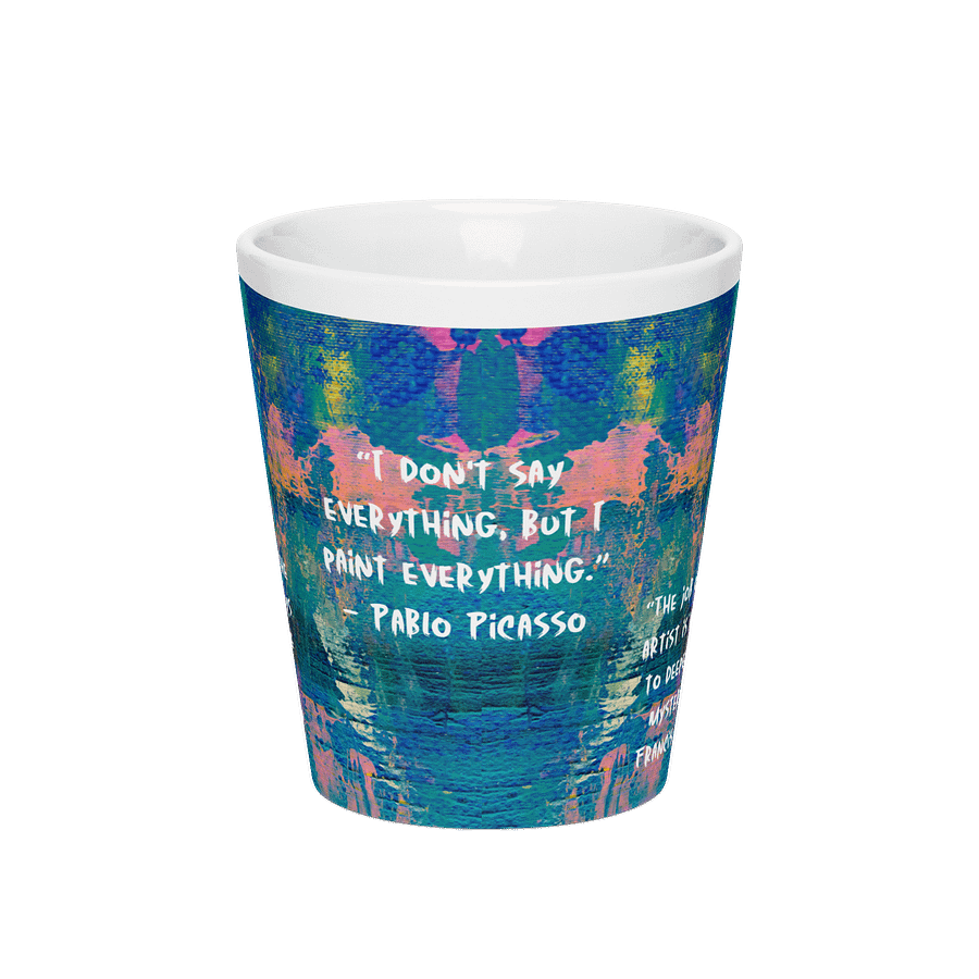 Artistic Quotes Latte Mug gifts for Artist moms friends daughters art teachers product image (3)