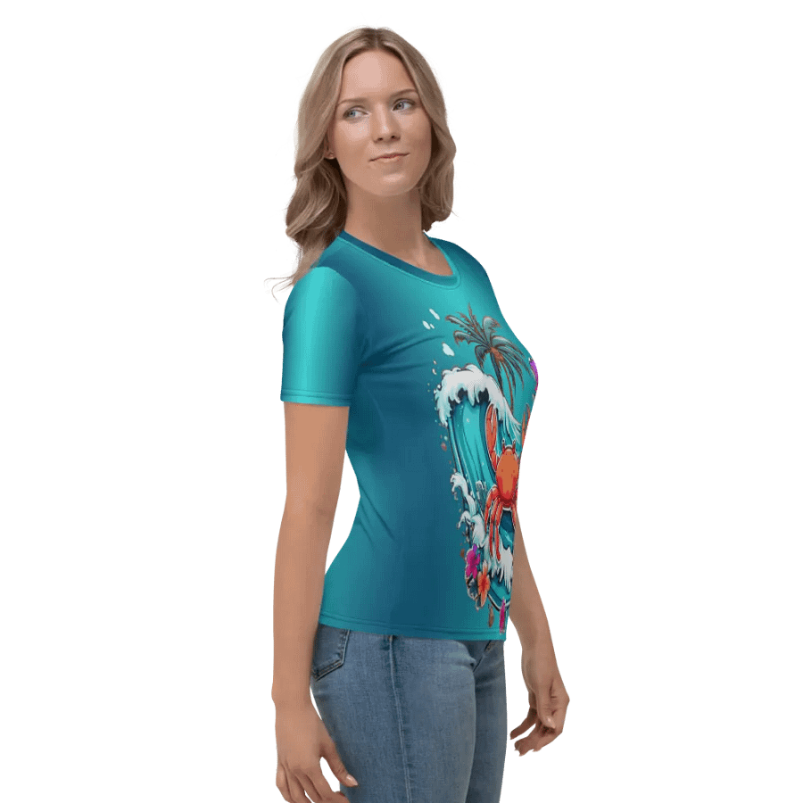 Tropical Crab All Over Print T-shirt product image (4)