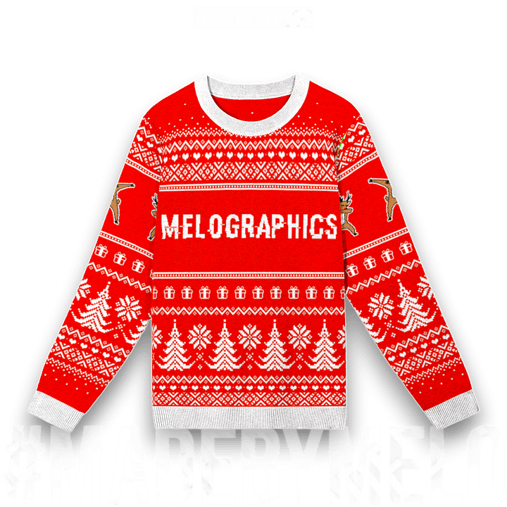 Ugly Sweater: Reindeer Dab - MELOGRAPHICS [Classic] | #MadeByMELO product image (1)