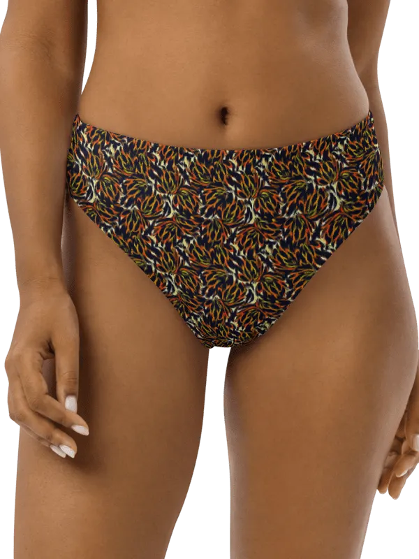 Tiger Flower | Recycled High Waisted Bikini Bottom product image (1)