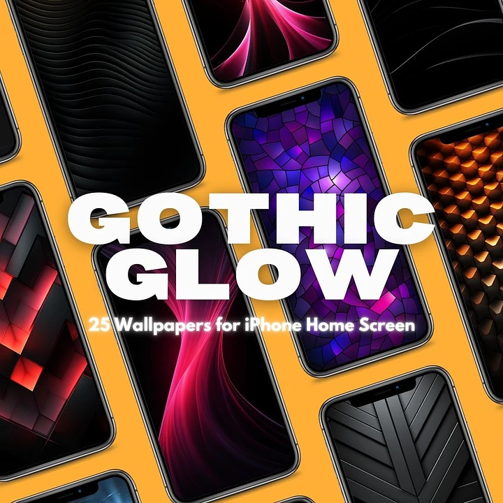 🖤 Gothic Glow: Dark Background Wallpaper Collection for iPhone 🌑 product image (1)