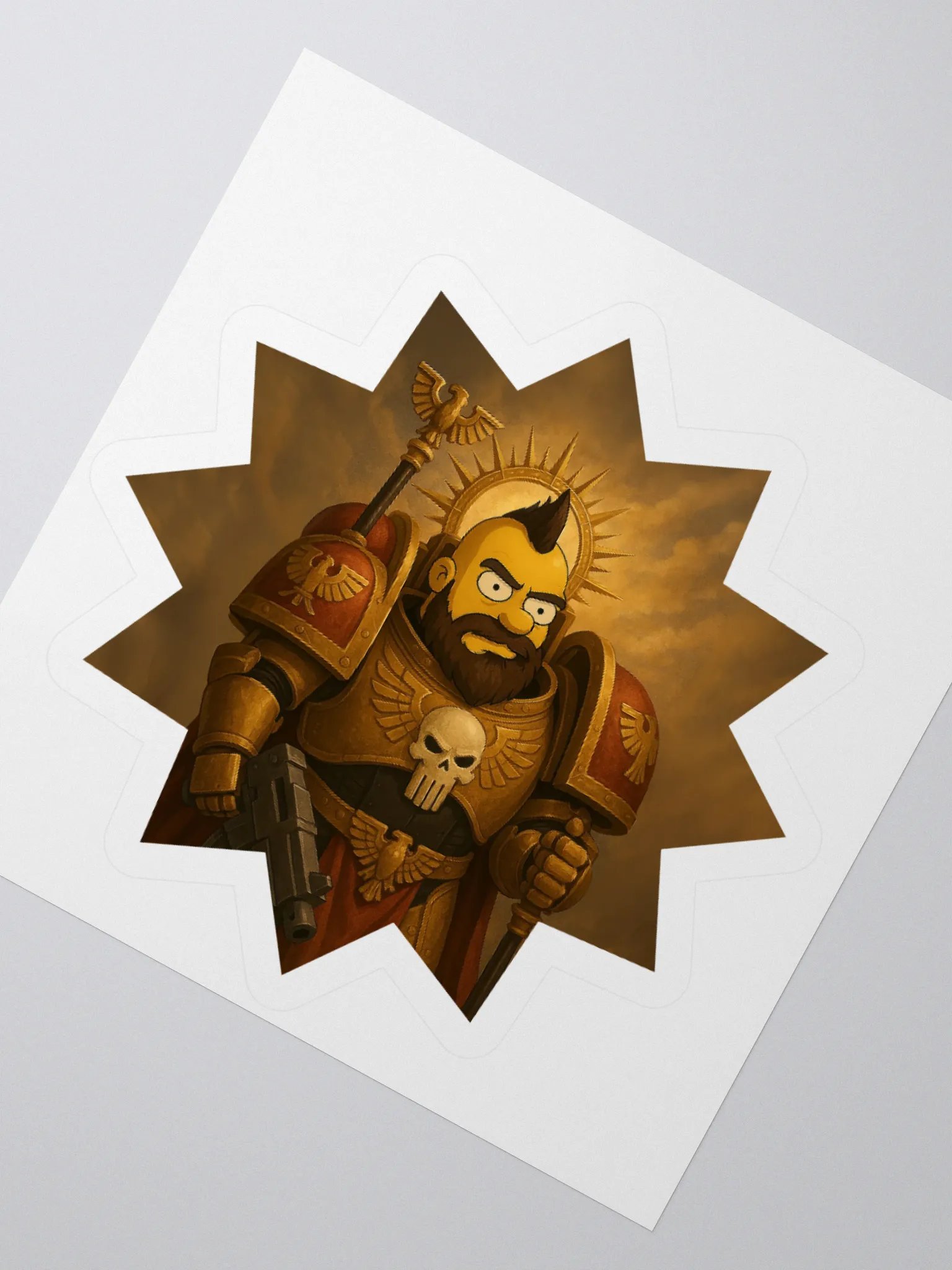 God Emperor JT Savage III Kiss Cut Stickers product image (6)