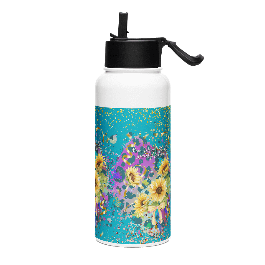 grateful for mom Sunflower Stainless Steel Water Bottle gift for mothersday product image (3)