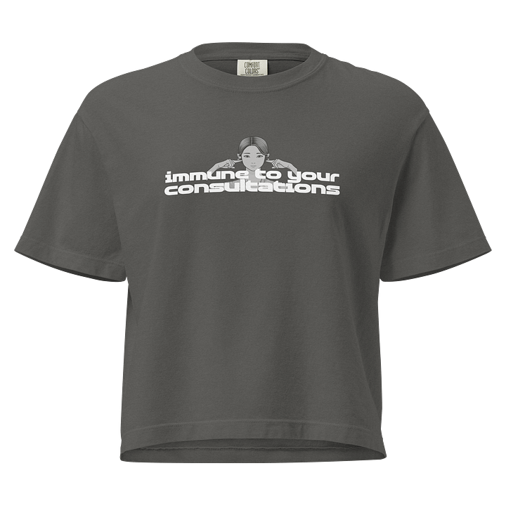 Immune to Your Consultations Women's Box Tee product image (1)
