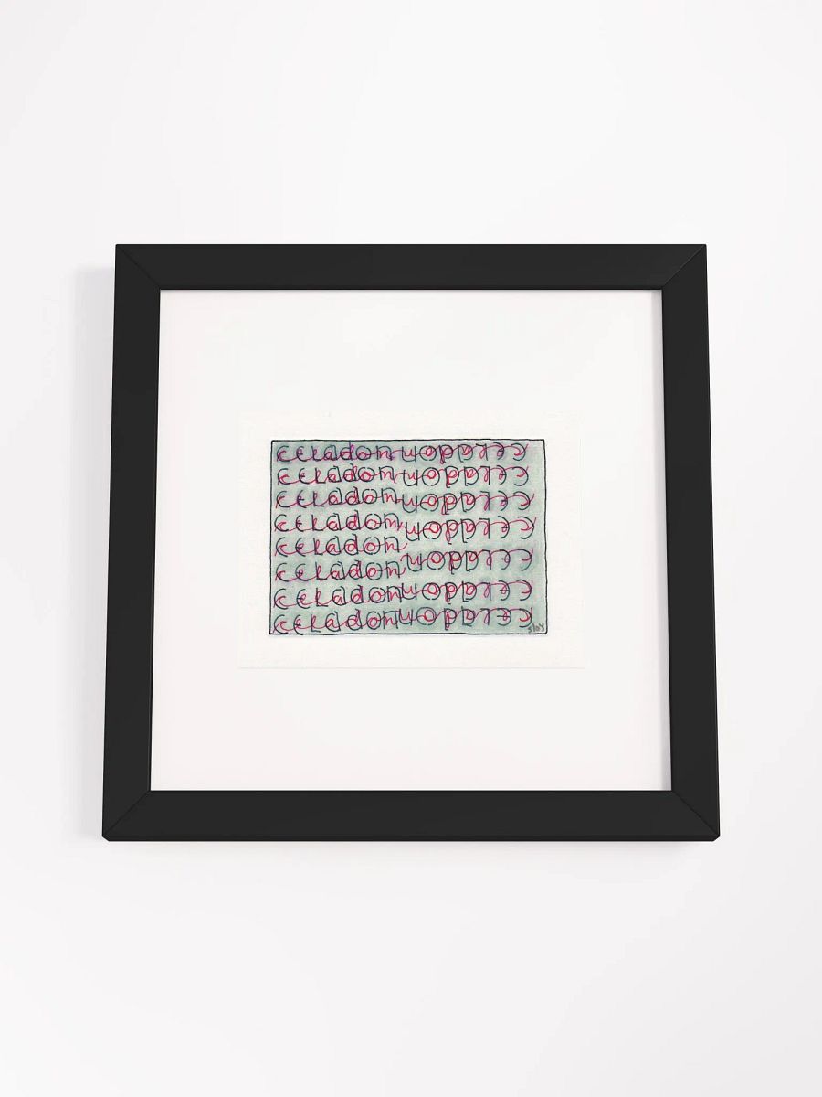 Celedon Panel Card Print Framed product image (2)