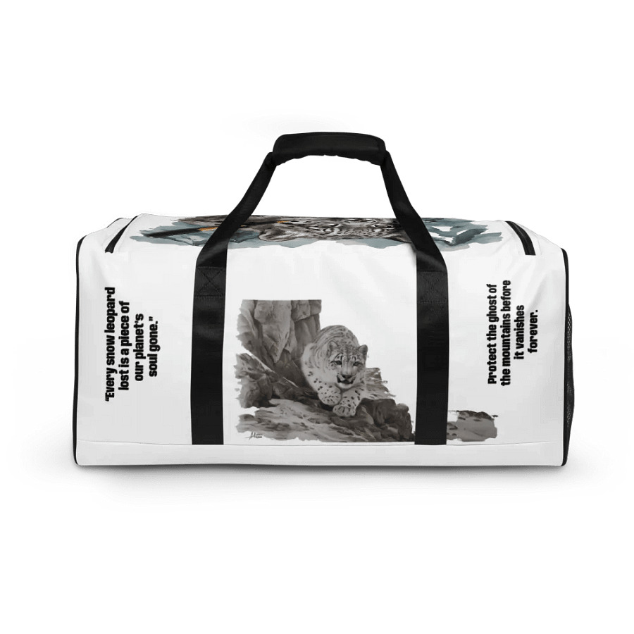 Snow Leopard Stalker Duffle Bag product image (6)