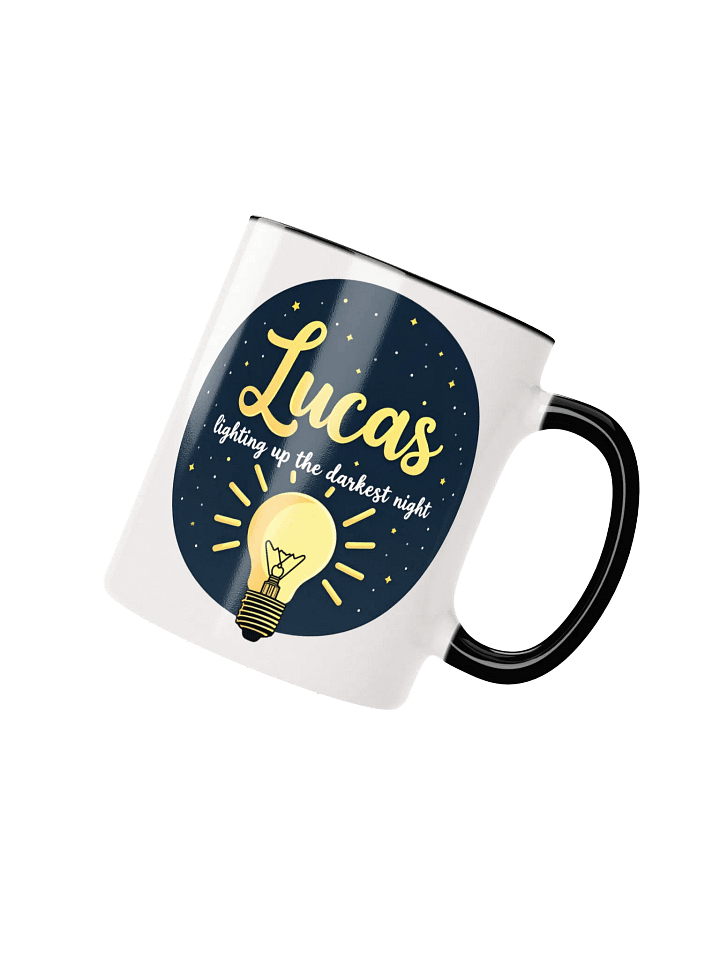 Lucas, Lighting Up the Darkest Night - Personalized Coffee Mug for the Brightest Spirits product image (2)