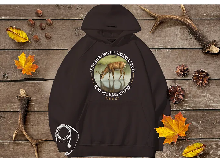 As the Deer Psalm 42:1 Hoodie product image (1)