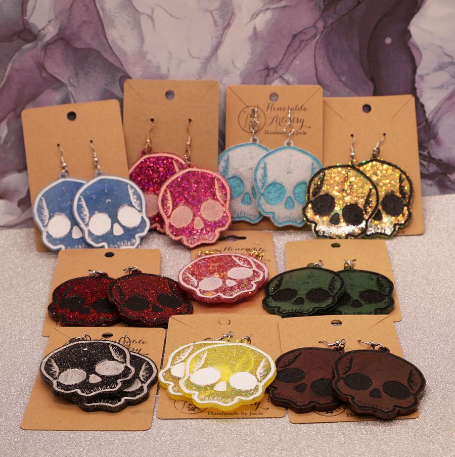 Large Skull Earrings product image (1)