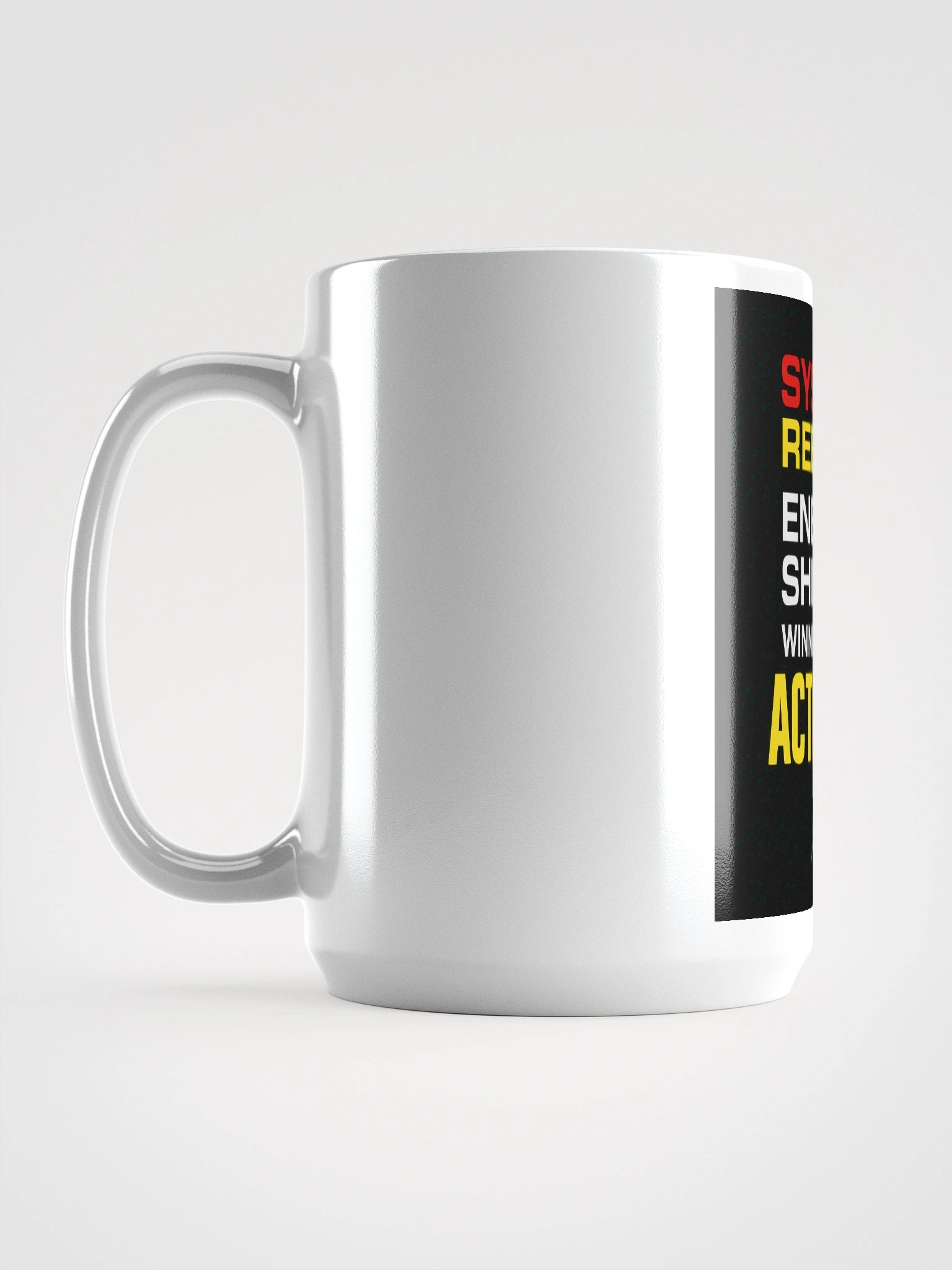 System Reboot Mug – Winner Mode (15 oz White) product image (6)