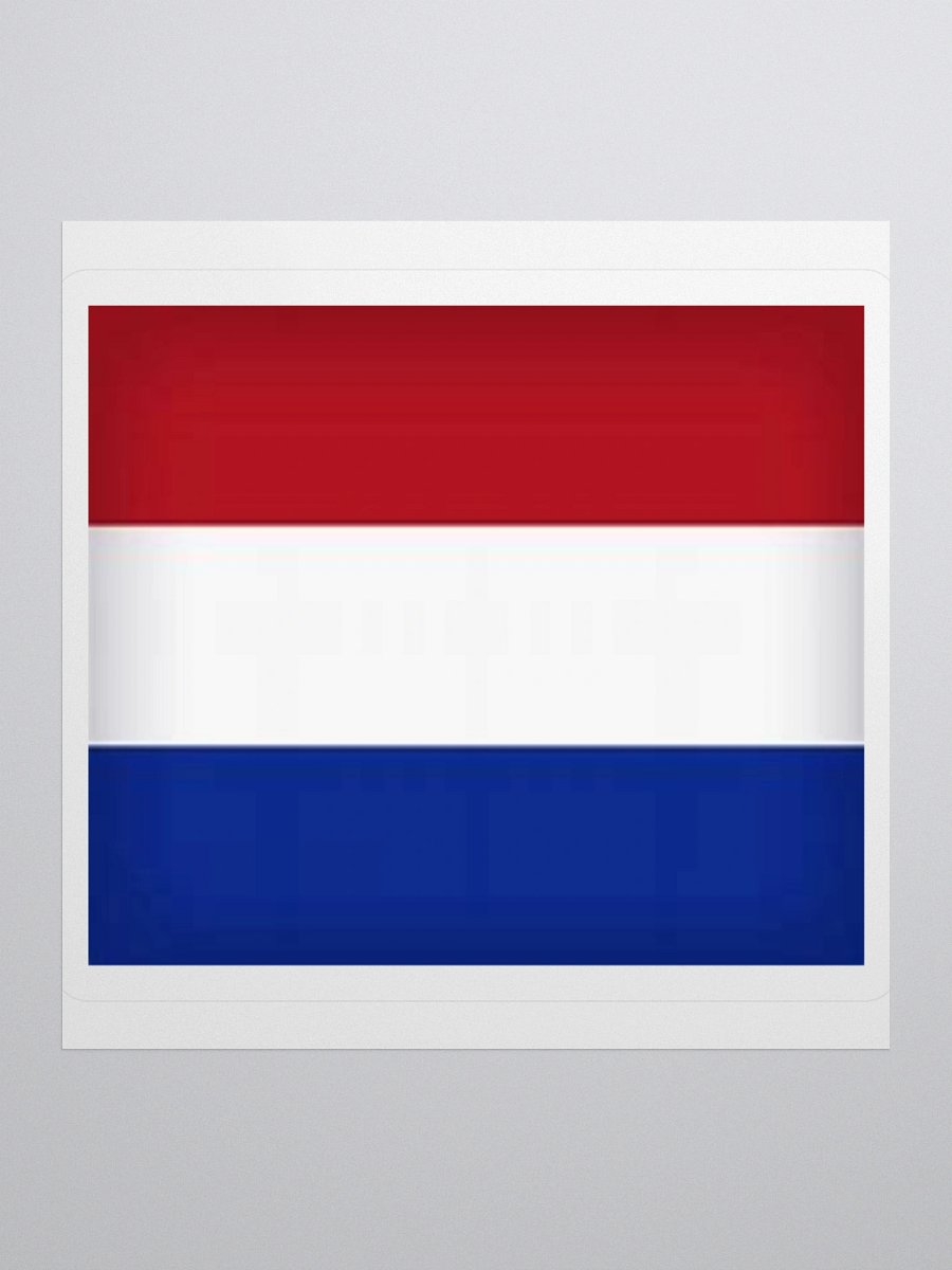 Exclusive Netherlands Flag Kiss-Cut Sticker by TDS Music - Unique Design (3" x 3", 4" x 4", 5.5" x 5.5") product image (1)