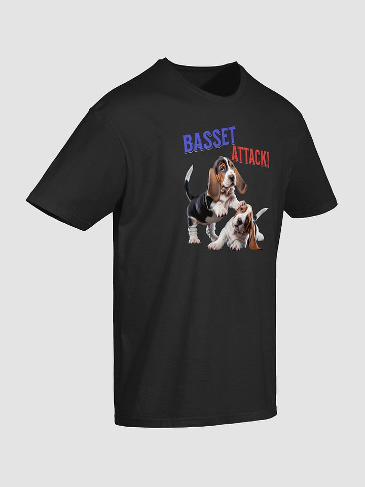 BASSET ATTACK! Unisex Puppy Play T-Shirt product image (2)