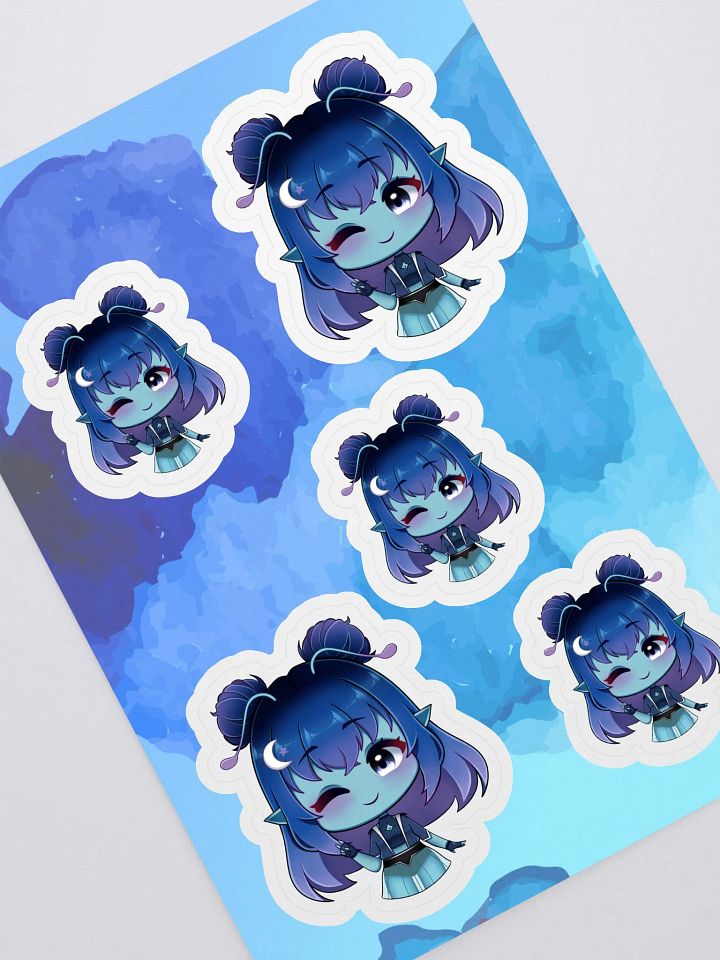 Peace Starry Chibi Sticker Sheet product image (1)