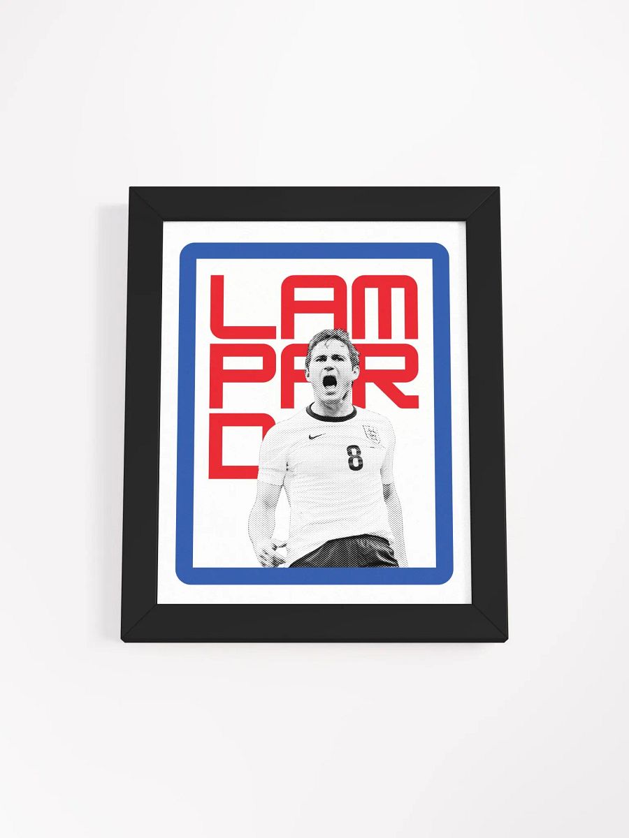 Frank Lampard BW England Name Art Framed Print product image (3)