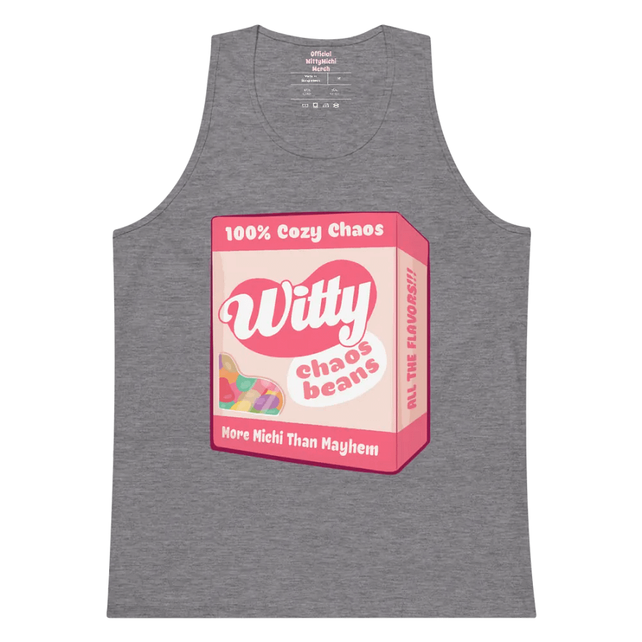 Witty Chaos Bean Tank Top product image (48)