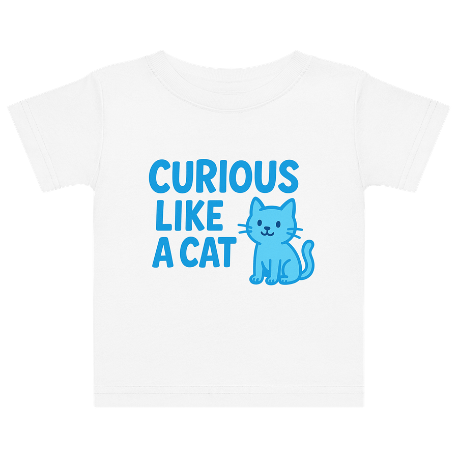 Curious Cat Baby Jersey T-Shirt product image (1)